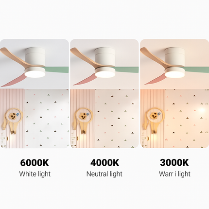 Plafonnier moderne avec ventilateur et lumière intégrée télécommandée — LZ4X9T2