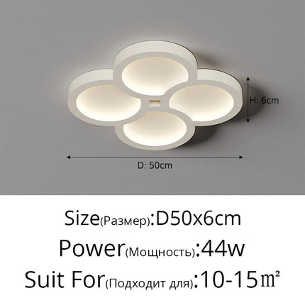 Plafonnier géométrique moderne avec protection oculaire intelligente — LZ4X9T