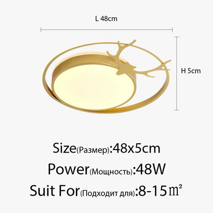 Plafonnier décoratif moderne avec éclairage LED intérieur — LZ4X9P2