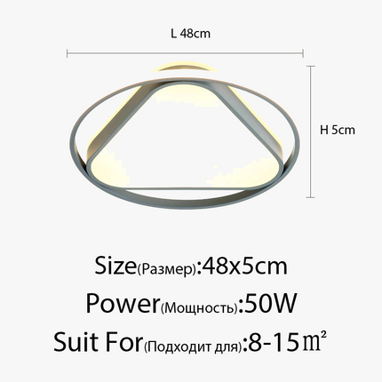 Plafonnier décoratif moderne avec éclairage LED intérieur — LZ4X9P2