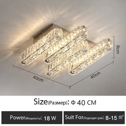 Plafonnier de luxe en cristal au design moderne — LZ4X9P
