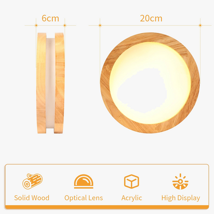 Plafonnier LED moderne en acrylique à fixation murale — LZ4X9T1