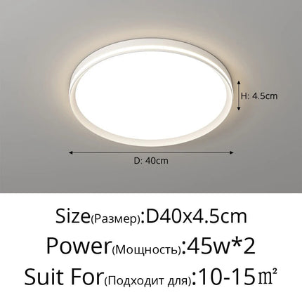 Plafonnier moderne en aluminium avec protection oculaire — LZ4X9J