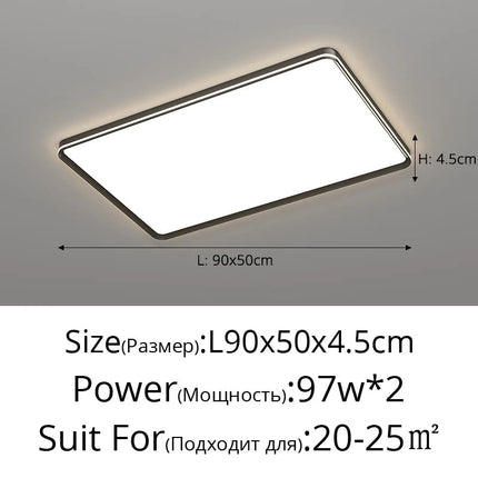 Plafonnier moderne en aluminium avec protection oculaire — LZ4X9J