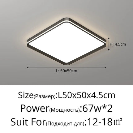 Plafonnier moderne en aluminium avec protection oculaire — LZ4X9J
