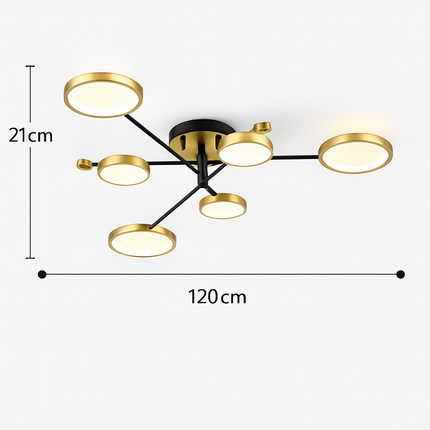 Plafonnier LED moderne en aluminium pour intérieur — LZ4X9P2
