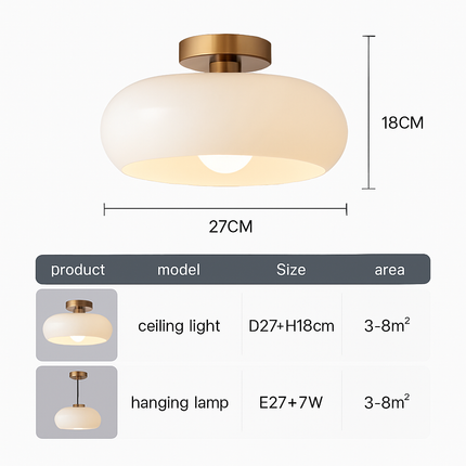 Plafonnier moderne en fer et verre pour intérieur élégant — LZ4X9D
