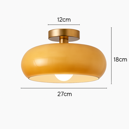 Plafonnier moderne en fer et verre pour intérieur élégant — LZ4X9D