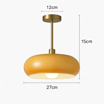 Plafonnier moderne en fer et verre pour intérieur élégant — LZ4X9D