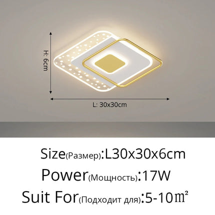 Plafonnier moderne en fer forgé au design géométrique créatif — LZ4N7Q2