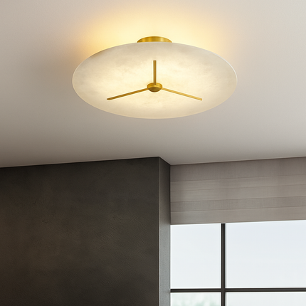 Plafonnier moderne en marbre et cuivre pour intérieur raffiné — LZ4X9Q2