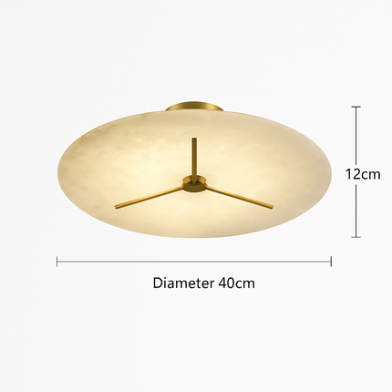 Plafonnier moderne en marbre et cuivre pour intérieur raffiné — LZ4X9Q2