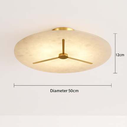Plafonnier moderne en marbre et cuivre pour intérieur raffiné — LZ4X9Q2