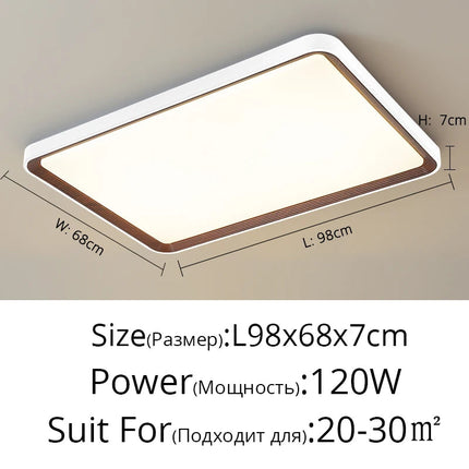 Plafonnier moderne en noyer pour chambre principale — LZ4X9T2
