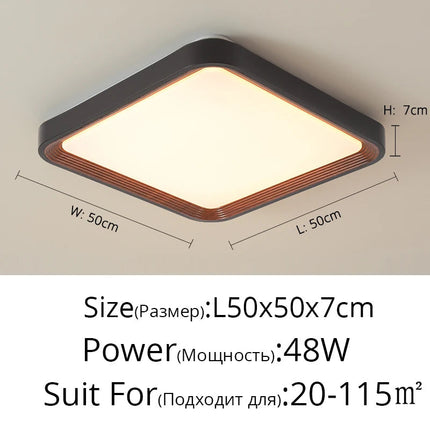 Plafonnier moderne en noyer pour chambre principale — LZ4X9T2
