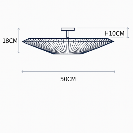 Plafonnier moderne en tissu au design créatif pour intérieur élégant — LZ4X9M