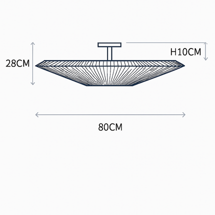 Plafonnier moderne en tissu au design créatif pour intérieur élégant — LZ4X9M