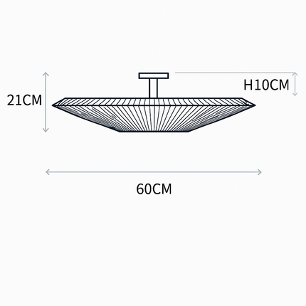 Plafonnier moderne en tissu au design créatif pour intérieur élégant — LZ4X9M