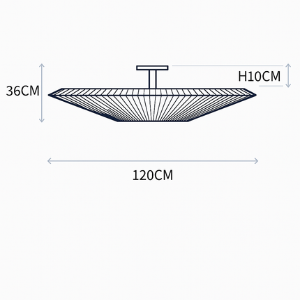 Plafonnier moderne en tissu au design créatif pour intérieur élégant — LZ4X9M