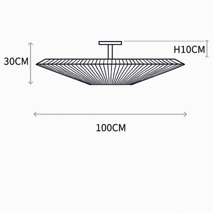 Plafonnier moderne en tissu au design créatif pour intérieur élégant — LZ4X9M