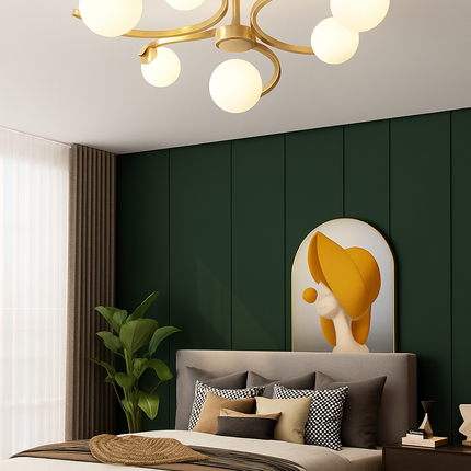 Plafonnier design en verre pour intérieur moderne et élégant — LZ4XJ9