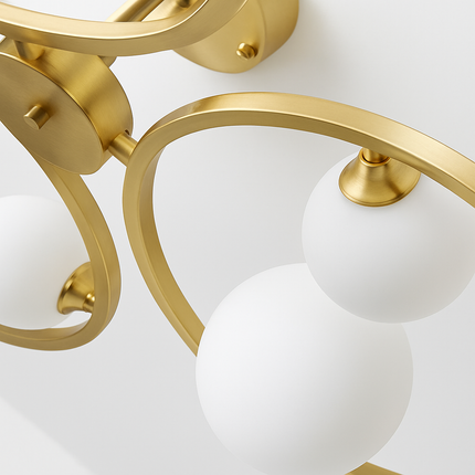 Plafonnier design en verre pour intérieur moderne et élégant — LZ4XJ9