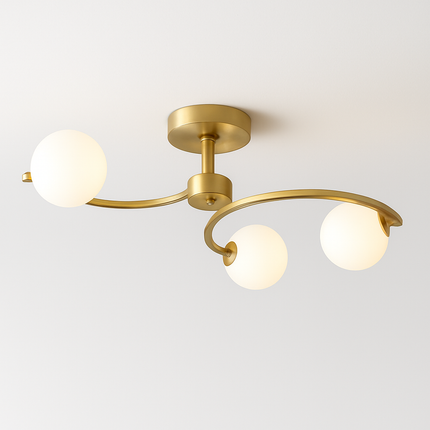 Plafonnier design en verre pour intérieur moderne et élégant — LZ4XJ9