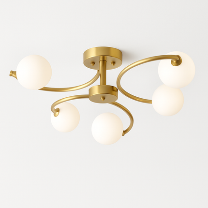 Plafonnier design en verre pour intérieur moderne et élégant — LZ4XJ9