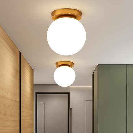 Plafonnier en verre au design moderne pour un éclairage raffiné — LZ4B7XQ