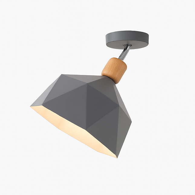 Plafonnier moderne LED avec abat-jour en métal Garino