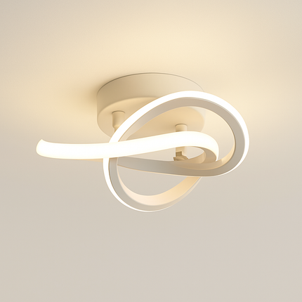 Plafonnier LED moderne avec anneaux croisés Donovan — LZ4M7Q2