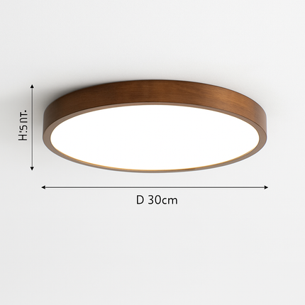 Plafonnier LED contemporain en bois massif — LZ4G7X9