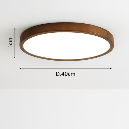 Plafonnier LED contemporain en bois massif — LZ4G7X9