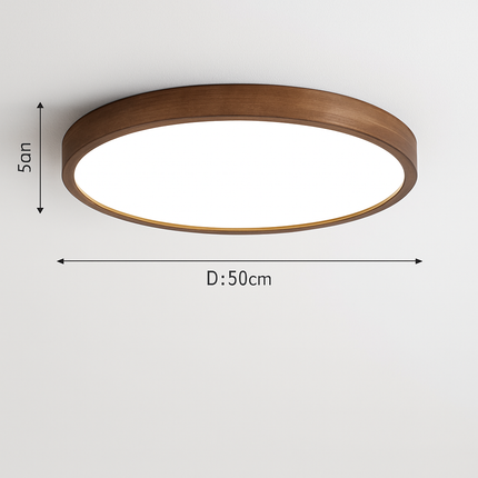 Plafonnier LED contemporain en bois massif — LZ4G7X9