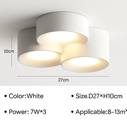 Plafonnier LED moderne cylindre minimaliste pour intérieur — LZ4N7Q2