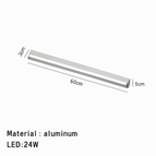 60cm-Blanc / Intensité variable