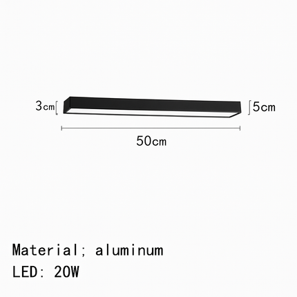 plafonnier moderne led en aluminium à intensité variable