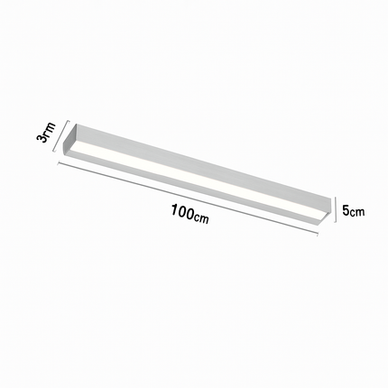plafonnier moderne led en aluminium à intensité variable