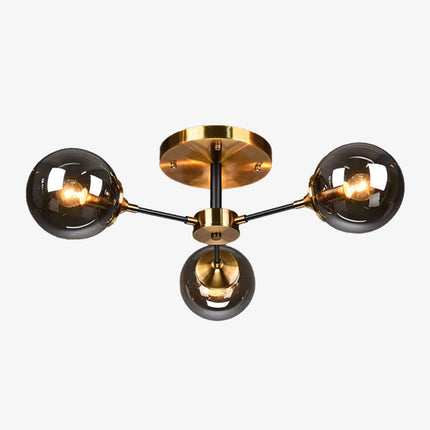 Plafonnier LED moderne étoile avec globes en verre Iraide — LZ4X9T1