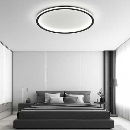 Plafonnier LED moderne en anneau métallique Marisol — LZ4P9XJ