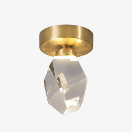 Plafonnier LED moderne forme pierre précieuse Ayola — LZ4QJ7M