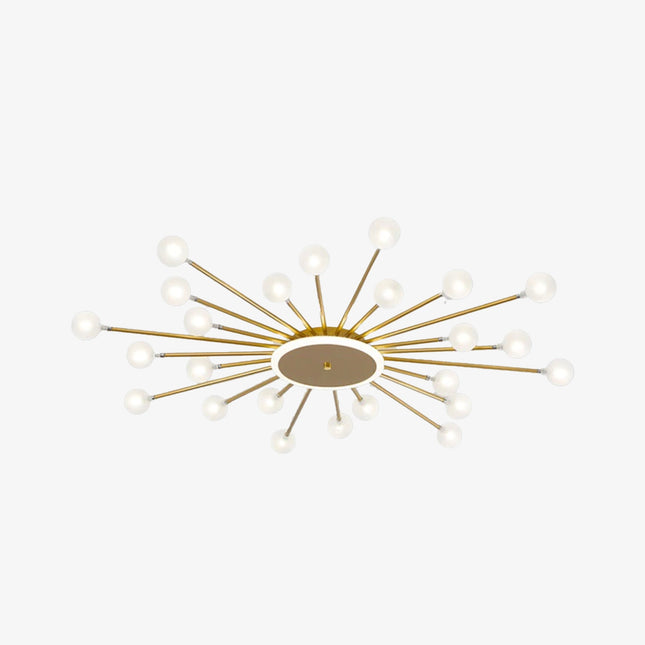 Plafonnier moderne LED en forme de soleil avec perles Janira