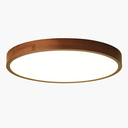 Plafonnier LED en bois design géométrique Evelyn — LZ4X9T1