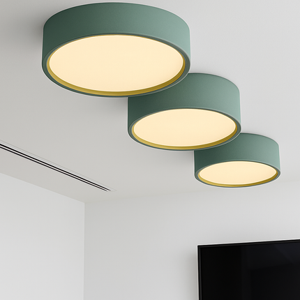 Plafonnier LED circulaire moderne en métal coloré Beryl — LZ4X9QJ