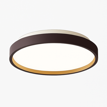 Plafonnier LED circulaire métallique au design fin Glenn — LZ4X9Q