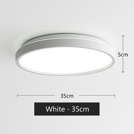 Plafonnier LED circulaire métallique au design fin Glenn — LZ4X9Q