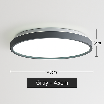 Plafonnier LED circulaire métallique au design fin Glenn — LZ4X9Q