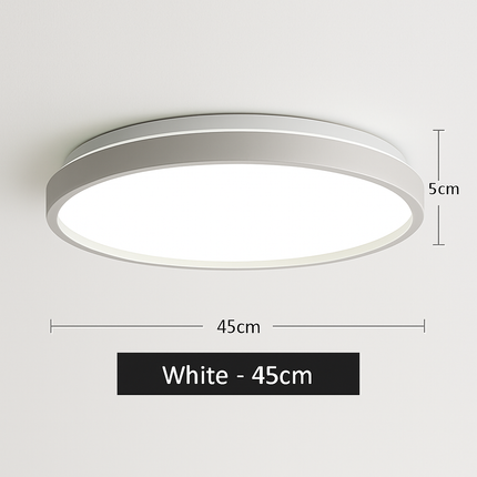 Plafonnier LED circulaire métallique au design fin Glenn — LZ4X9Q