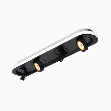 Plafonnier LED ovale moderne avec rotation d’angle Charly — LZ7D9X
