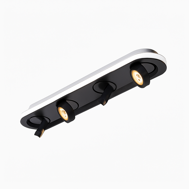 Plafonnier LED ovale moderne avec rotation d’angle Charly — LZ7D9X